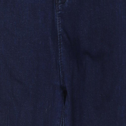 Denim Womens Blue  Cotton Skinny Jeans Size 10 L25 in Regular Button