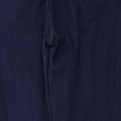 Denim Womens Blue  Cotton Skinny Jeans Size 10 L25 in Regular Button