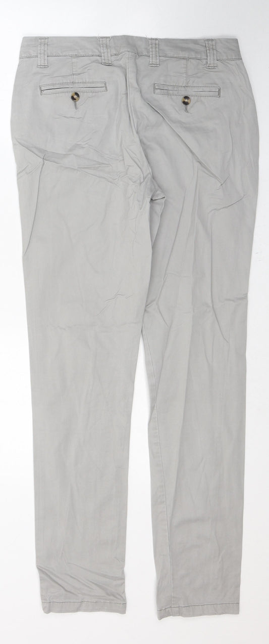 Womens UK Size 10 Papaya Regular Fit Straight Grey Jeans