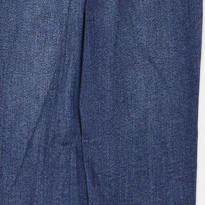 Divided by H&M Womens Blue  Cotton Skinny Jeans Size 8 L29 in Regular Button