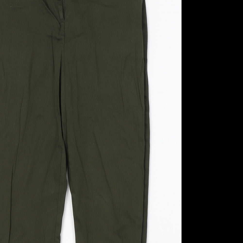 Womens UK Size 8 Dorothy Perkins Regular Fit  Green Trousers