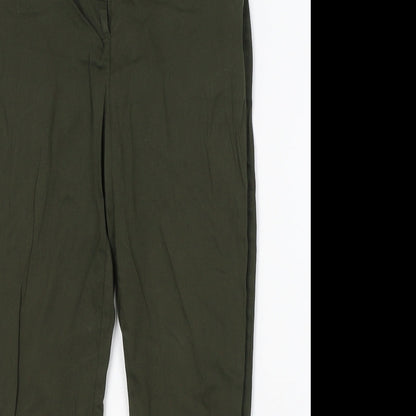 Womens UK Size 8 Dorothy Perkins Regular Fit  Green Trousers