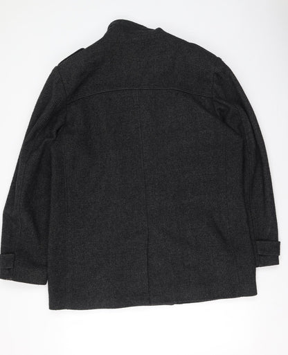 South Bay Womens Grey   Trench Coat Coat Size M