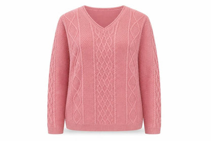 Womens UK Size M isle Pink Pullover Jumper