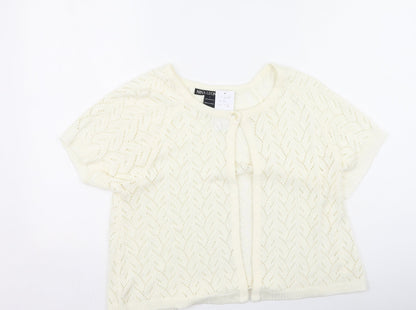 Womens UK Size L Nina Leonard Ivory Cardigan Jumper