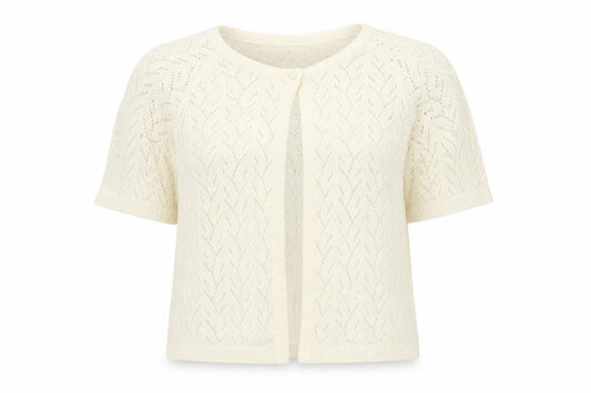 Womens UK Size L Nina Leonard Ivory Cardigan Jumper