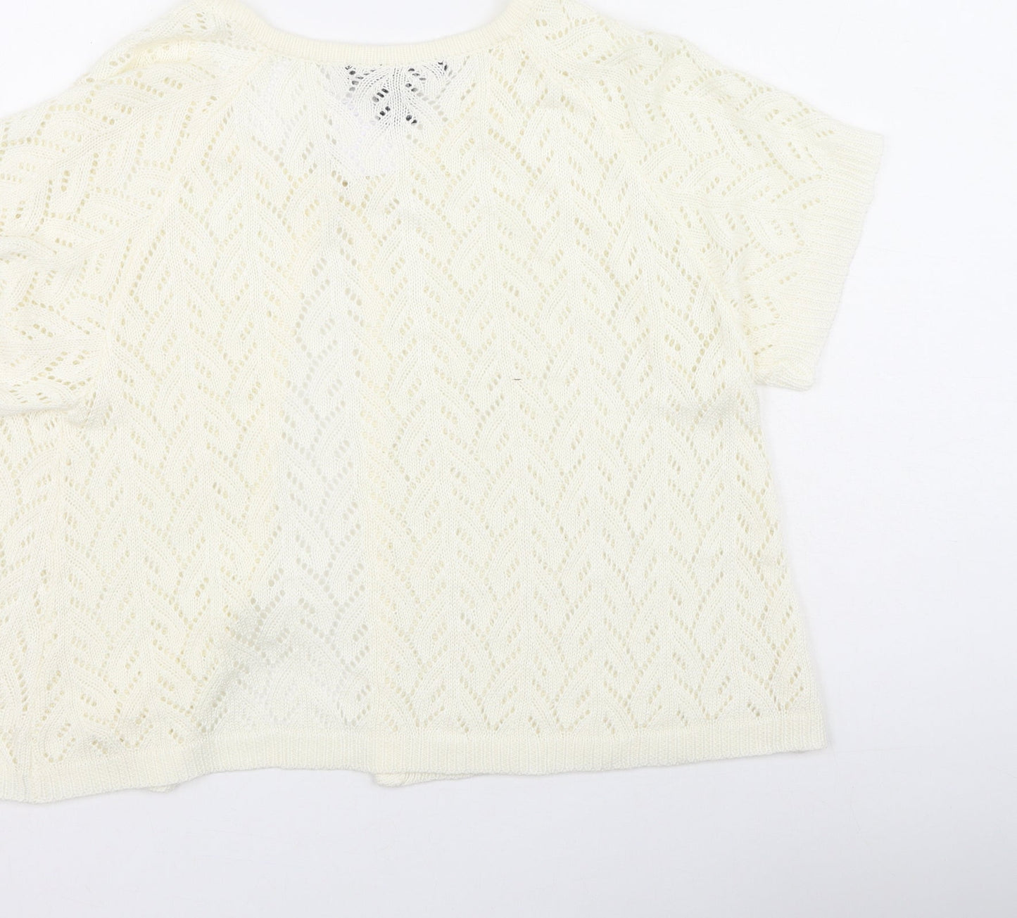 Womens UK Size L Nina Leonard Ivory Cardigan Jumper