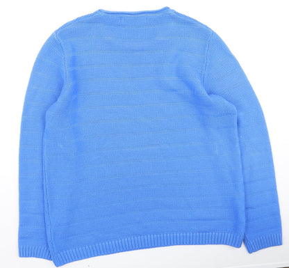 Womens UK Size M hle Blue Pullover Jumper