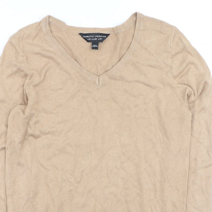 Womens UK Size 10 Dorothy Perkins Brown Pullover Jumper
