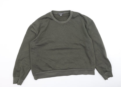 Primark  Womens Green  Cotton Pullover Sweatshirt Size S