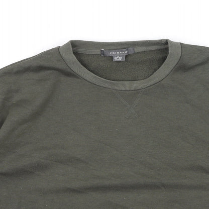 Primark  Womens Green  Cotton Pullover Sweatshirt Size S