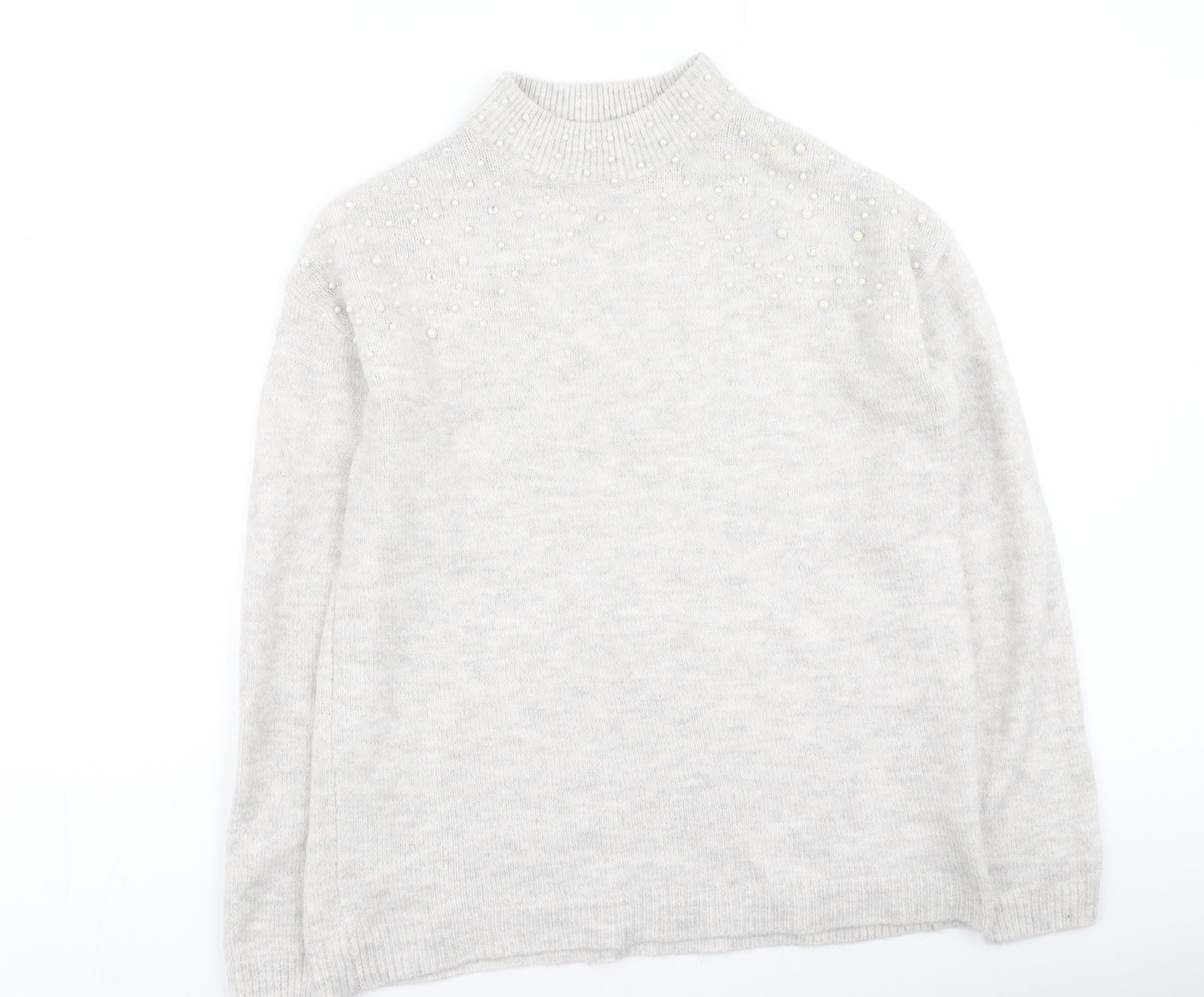 Womens UK Size 12 NEXT Beige Pullover Jumper