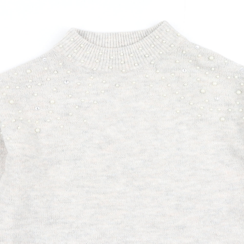 Womens UK Size 12 NEXT Beige Pullover Jumper
