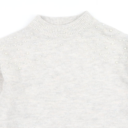 Womens UK Size 12 NEXT Beige Pullover Jumper