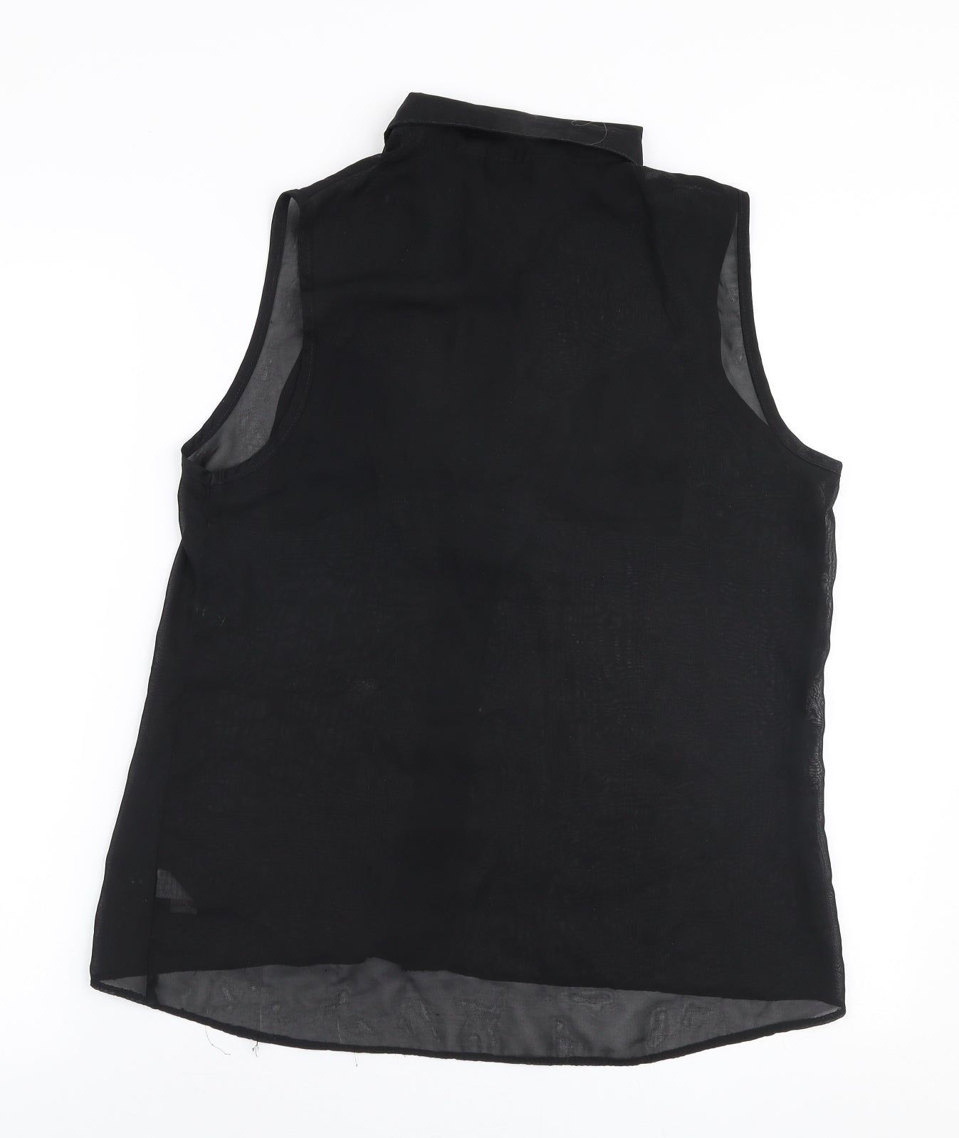 RT Womens Black  Polyester Basic Blouse Size XL Collared