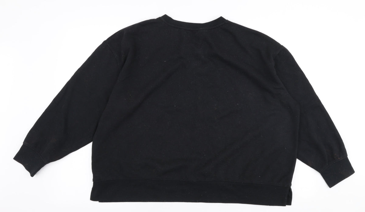 Dunnes Womens Black  Polyester Pullover Sweatshirt Size XL  Pullover