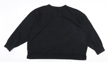 Dunnes Womens Black  Polyester Pullover Sweatshirt Size XL  Pullover