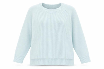 Missguided Womens Blue Round Neck  Acrylic Pullover Jumper Size 12
