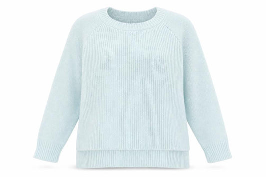 Missguided Womens Blue Round Neck  Acrylic Pullover Jumper Size 12