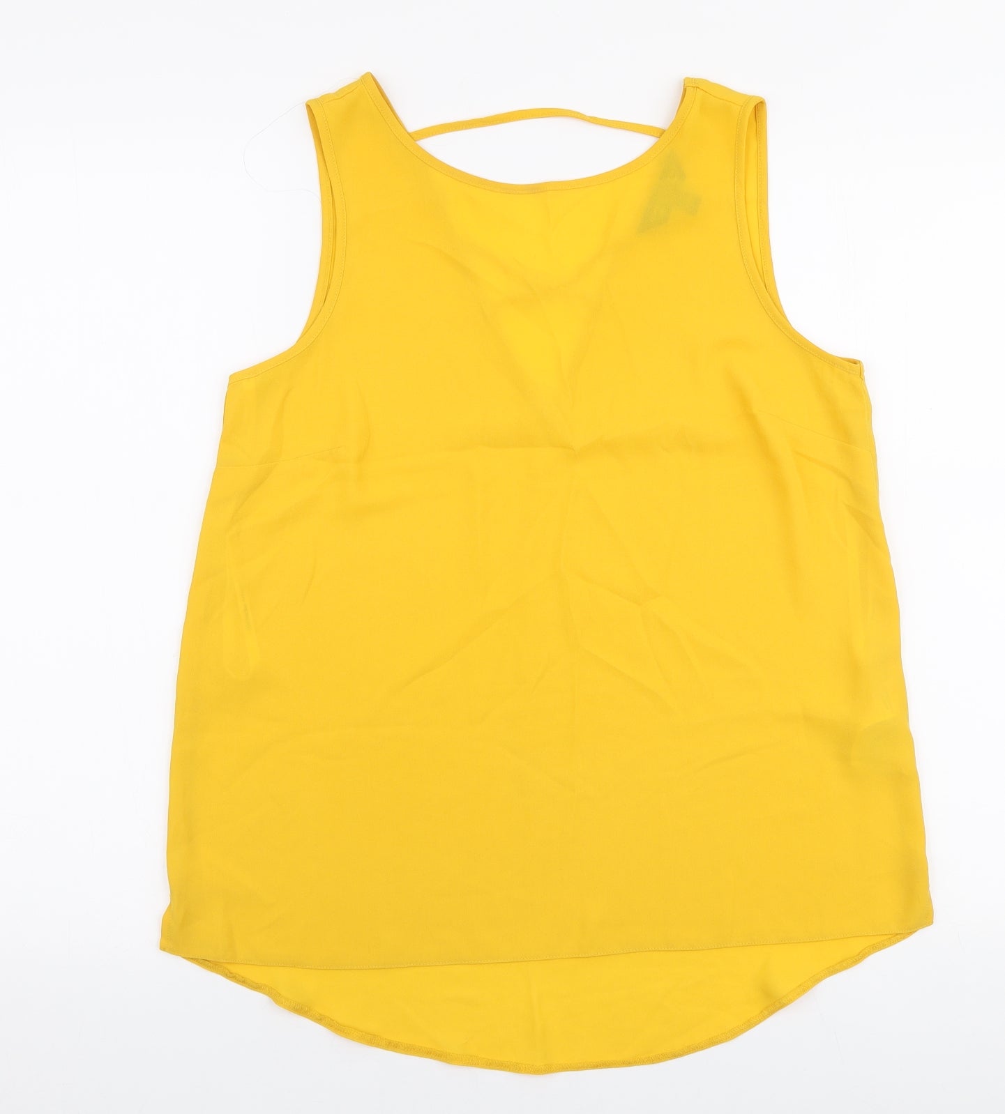 Womens UK Size 10 Dorothy Perkins Yellow Camisole Blouse