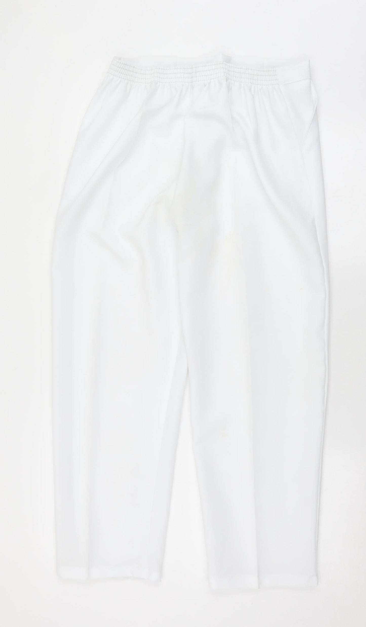 Womens UK Size 16 Preworn Regular Fit  White Trousers