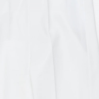 Womens UK Size 16 Preworn Regular Fit  White Trousers