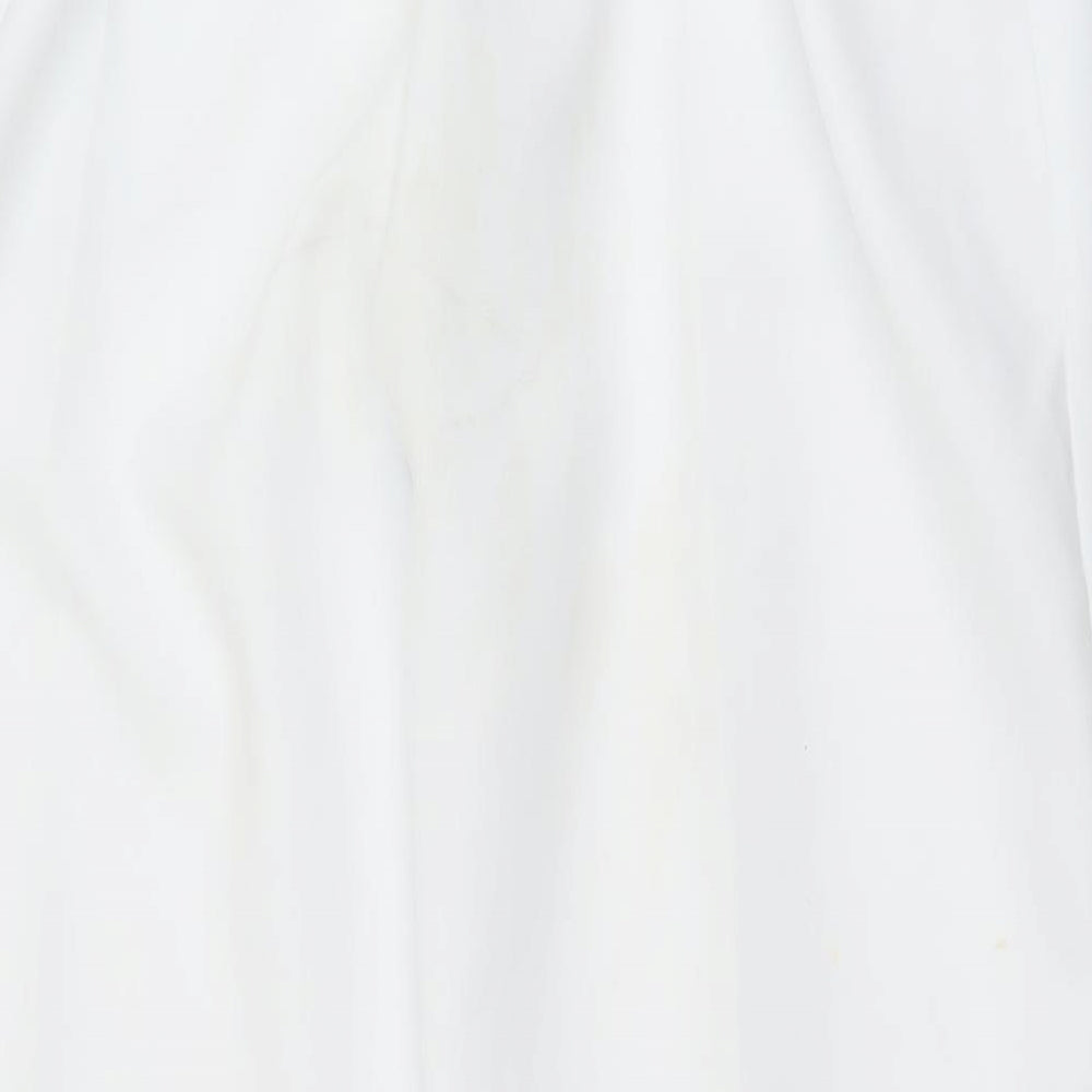 Womens UK Size 16 Preworn Regular Fit  White Trousers