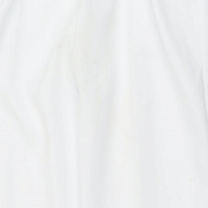 Womens UK Size 16 Preworn Regular Fit  White Trousers