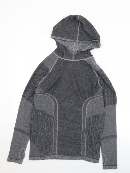 Preworn Womens Grey  Polyester Pullover Hoodie Size M