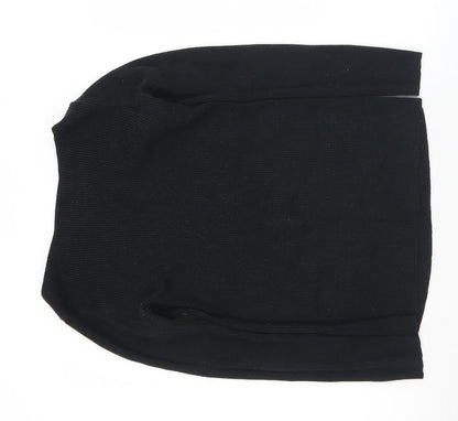 Gap Womens Black Boat Neck  Cotton Pullover Jumper Size XS