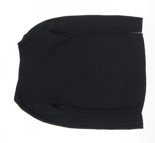 Gap Womens Black Boat Neck  Cotton Pullover Jumper Size XS