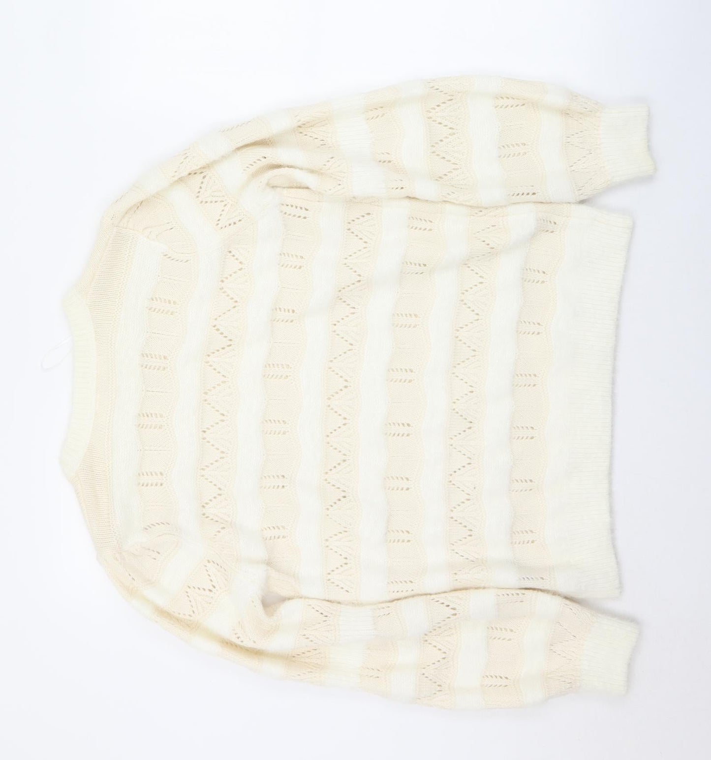 Womens UK Size M Matalan White Pullover Jumper
