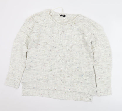 Womens UK Size L M&Co Ivory Pullover Jumper