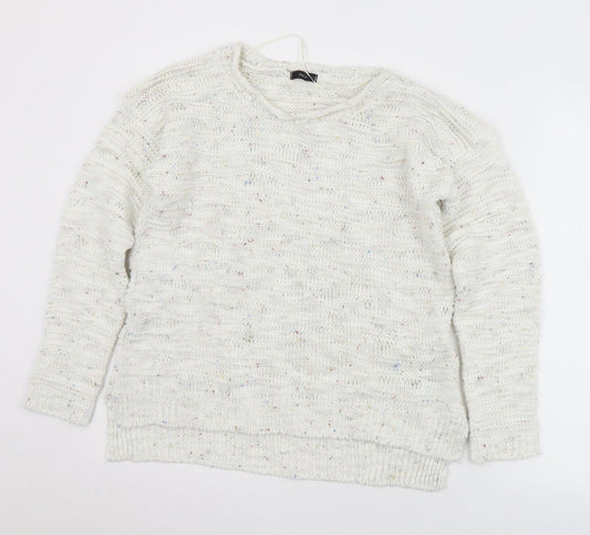 Womens UK Size L M&Co Ivory Pullover Jumper