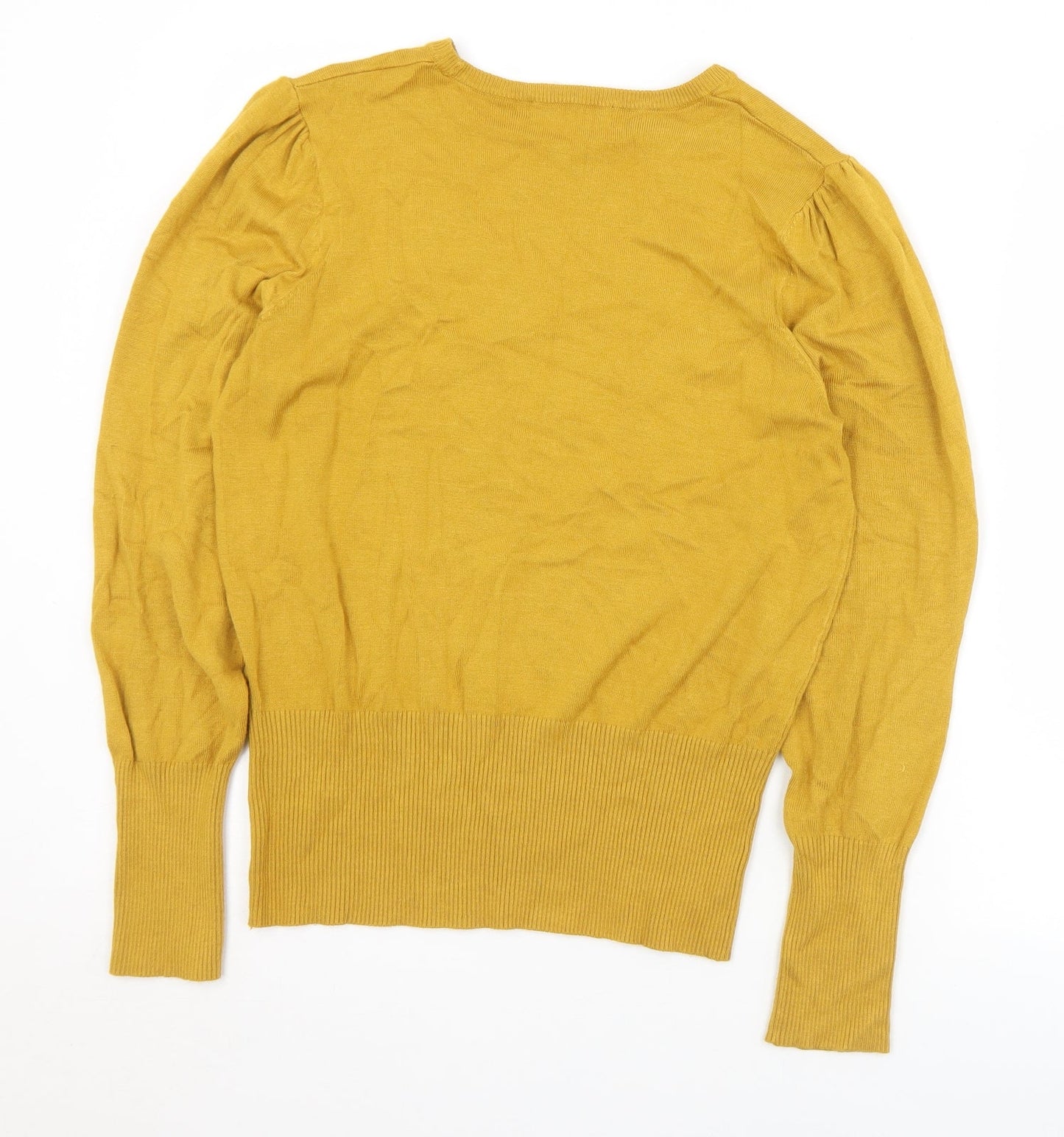 Womens UK Size 12 Marks and Spencer Gold Pullover Jumper