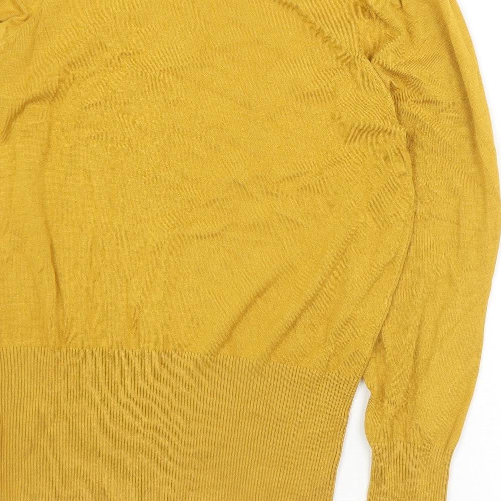 Womens UK Size 12 Marks and Spencer Gold Pullover Jumper