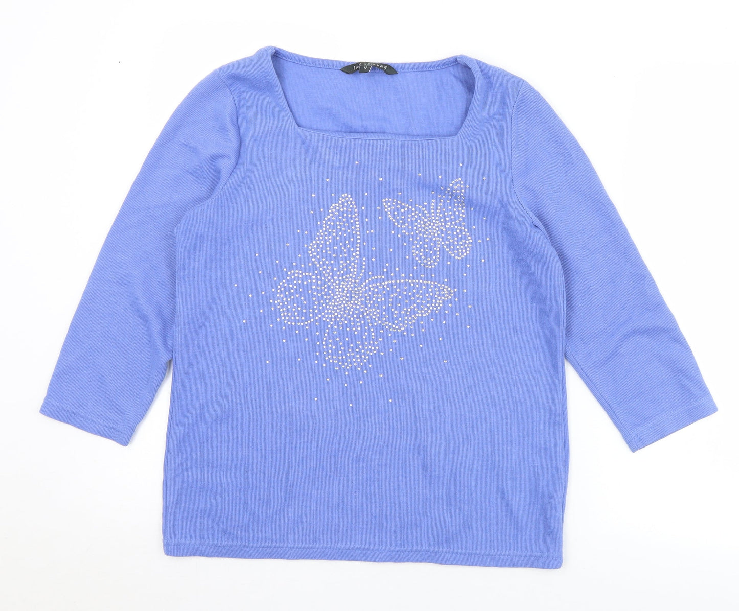 Womens UK Size 12 Love Leisure Blue Pullover Jumper