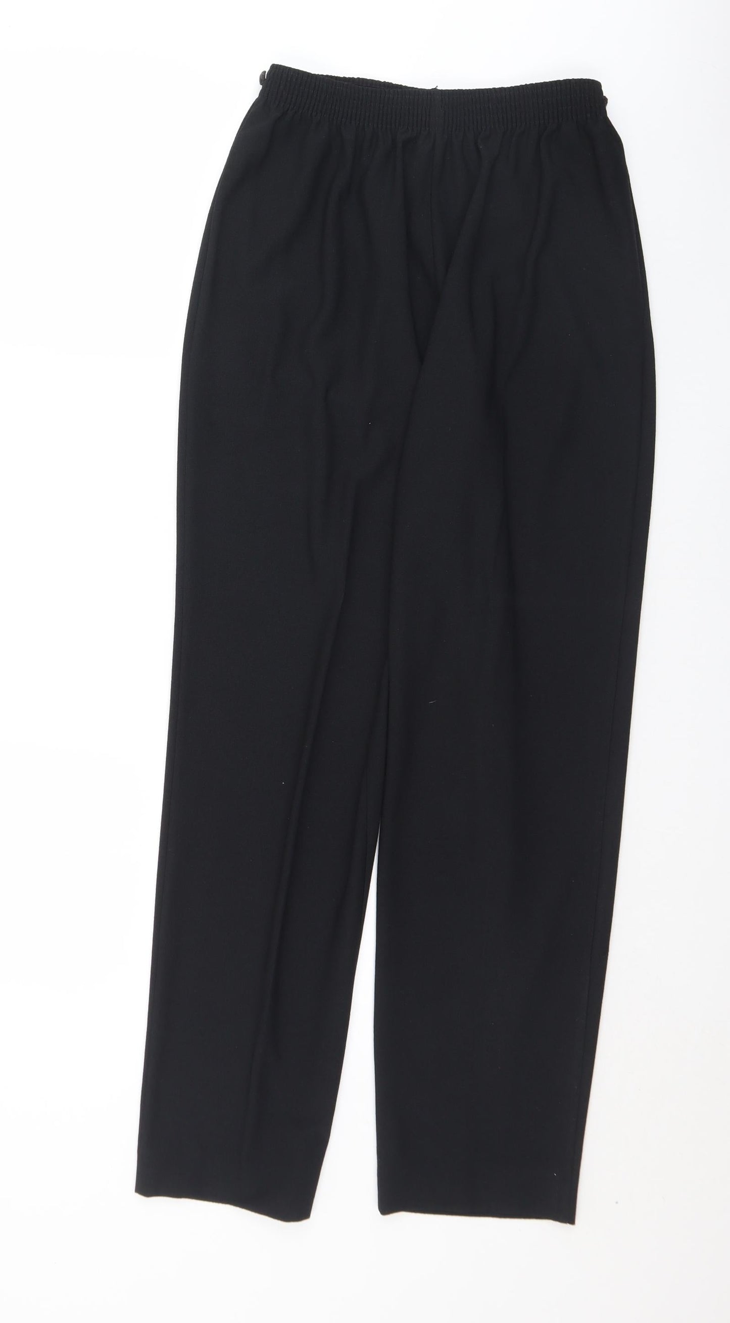 After Eight Womens Black  Polyester Trousers  Size 14 L28 in Regular