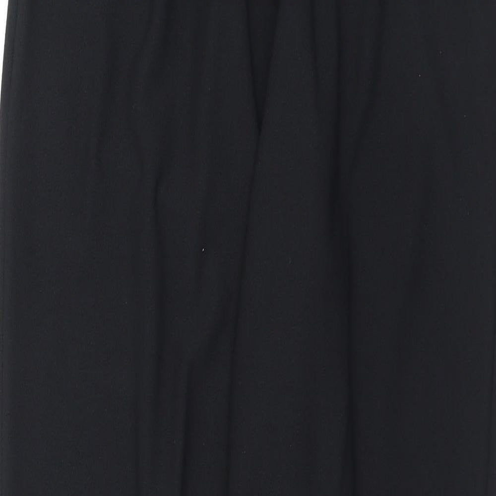 After Eight Womens Black  Polyester Trousers  Size 14 L28 in Regular