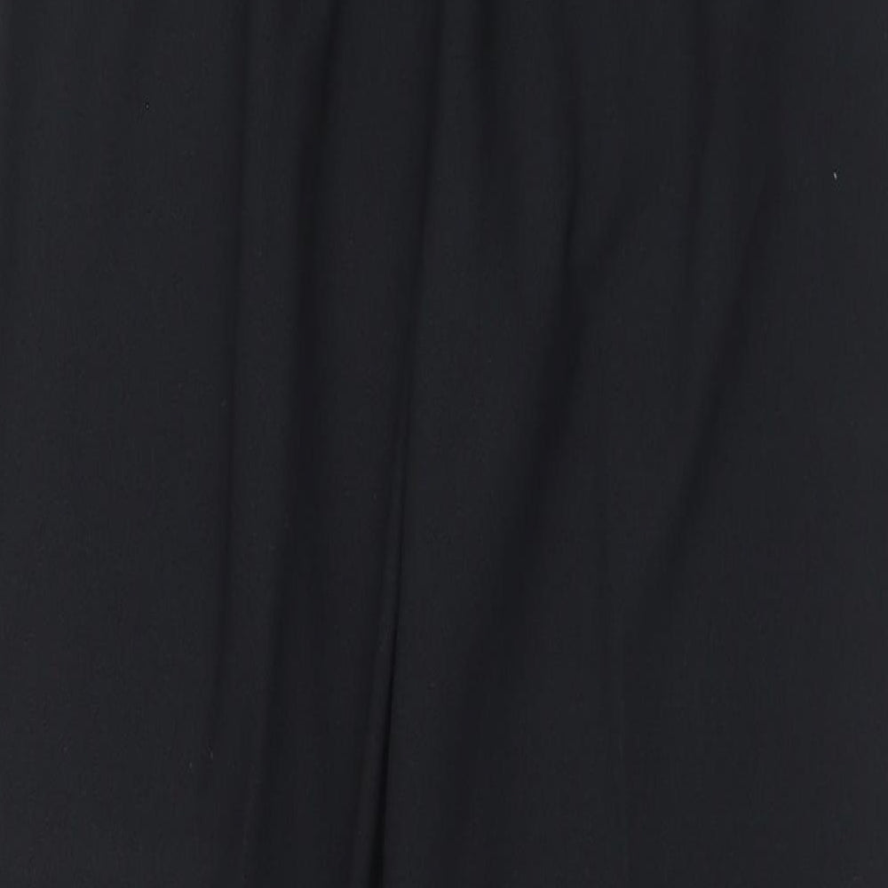 After Eight Womens Black  Polyester Trousers  Size 14 L28 in Regular