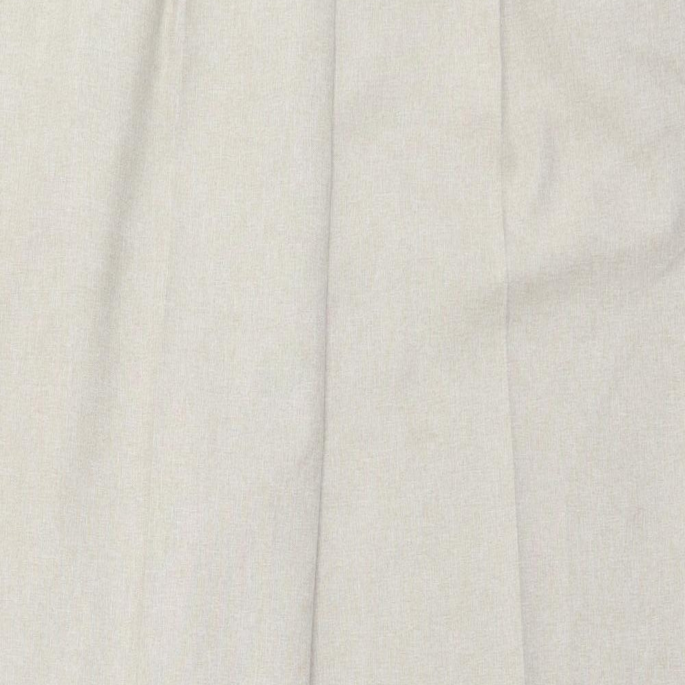 BM Womens Beige  Polyester Trousers  Size 20 L29 in Regular