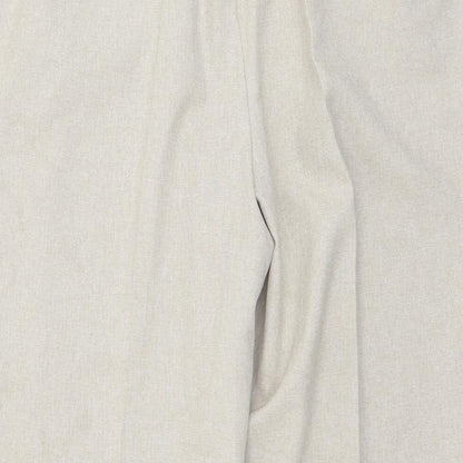 BM Womens Beige  Polyester Trousers  Size 20 L29 in Regular
