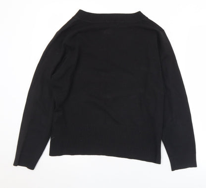 Womens UK Size 22 Papaya Black Pullover Jumper