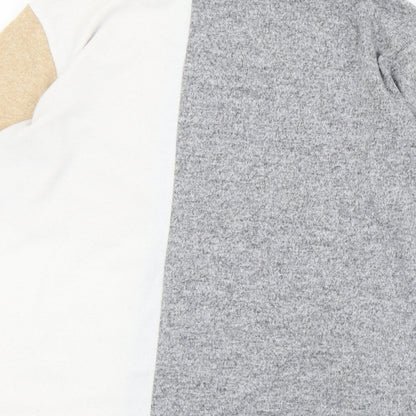 Nutmeg Womens Multicoloured Mock Neck  Polyester Pullover Jumper Size 12