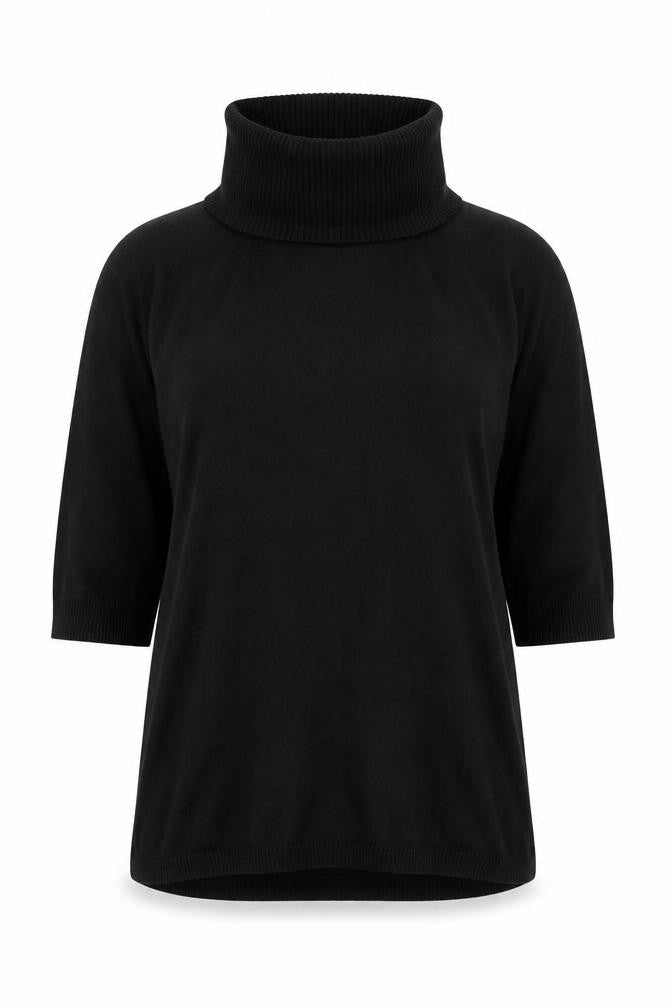 Womens UK Size 14 Papaya Black Pullover Jumper