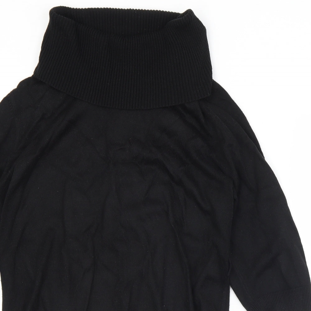 Womens UK Size 14 Papaya Black Pullover Jumper