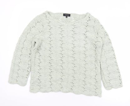 Womens UK Size 14 Matalan Green Pullover Jumper