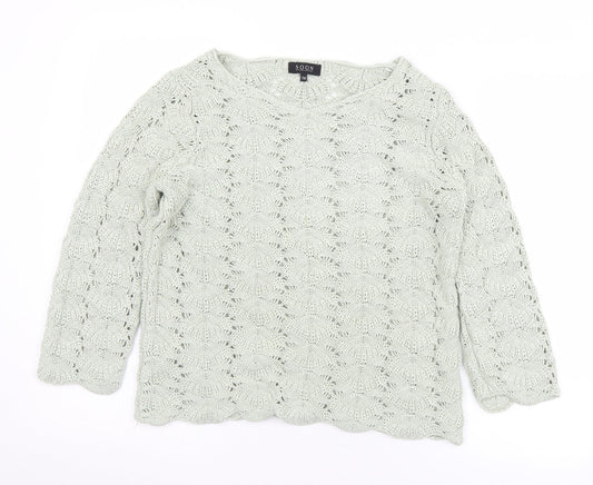 Womens UK Size 14 Matalan Green Pullover Jumper
