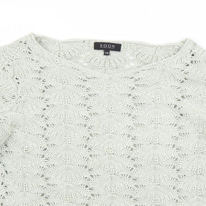 Womens UK Size 14 Matalan Green Pullover Jumper