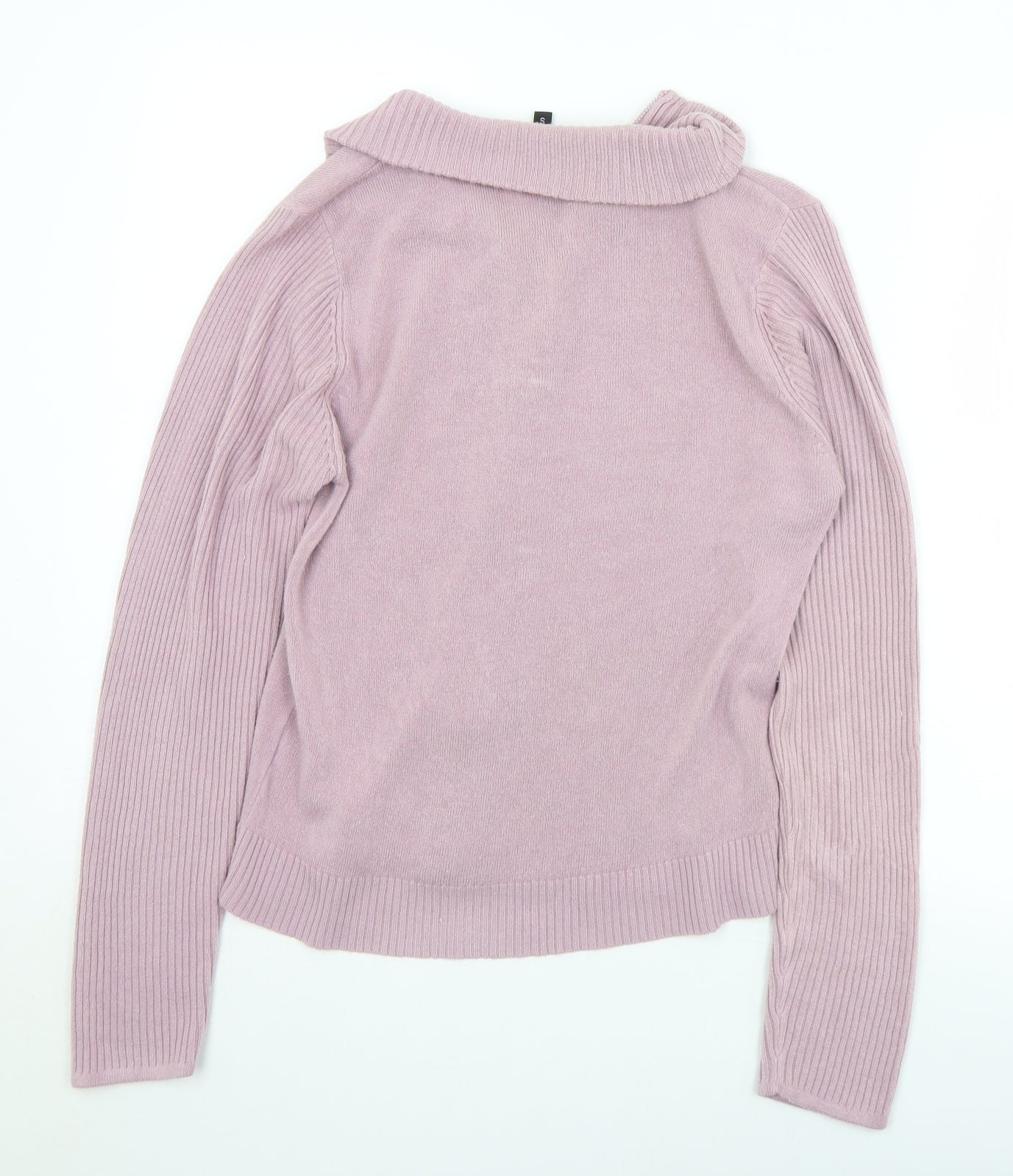 Womens UK Size S Ellie Louise Purple Full Zip Jumper